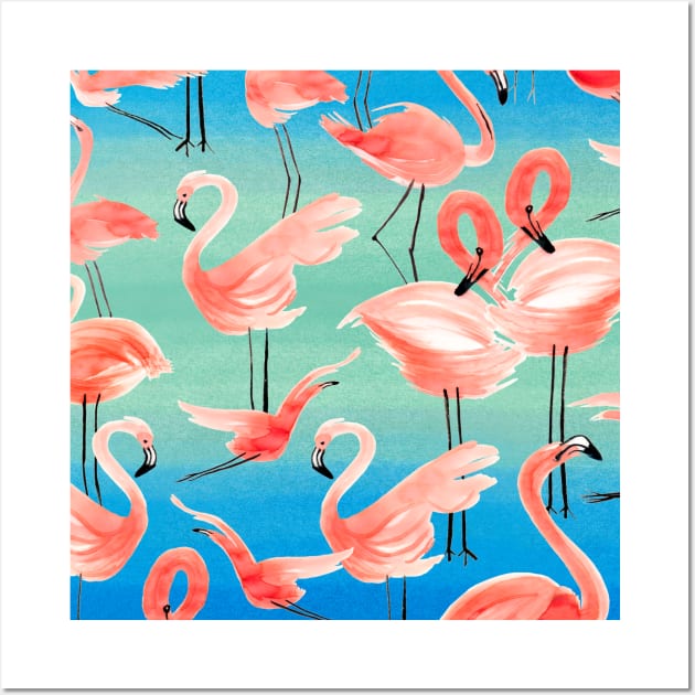 Pocket - Flamingo Pink Wall Art by ninoladesign